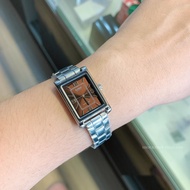 นาฬิกาผู้หญิง Casio แท้ รุ่น LTP-1234DD-5A สายสเตนเลสสตีล ทรงผืนผ้า กันน้ำ รับประกันสินค้า 1 ปี