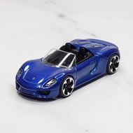 Majorette Porsche 918 Spyder Blue Diecast Model Car.