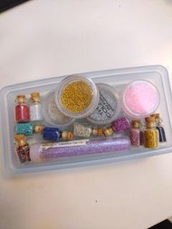 額外送2盒延長甲片 指甲片‼️15件美甲裝飾品套裝 美甲 gel甲 nail nails 閃粉 閃珠 指甲 初學者