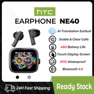 HTC NE40 AI Translator Earbud Wireless Bluetooth Earphone Original 134 Languages Translation 48H Bat