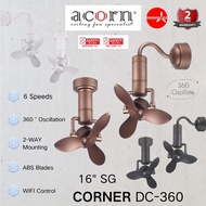 ACORN DC360 Smart Corner Fan 16" 360-Degree Oscillation +Remote Control