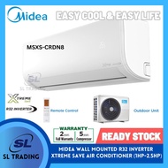 [WEST MSIA] MIDEA MSXS- 10CRDN8 EXTRE SAVE (INVERTER) R32 AIR COND (1.0HP, 1.5HP, 2.0HP, 2.5HP)