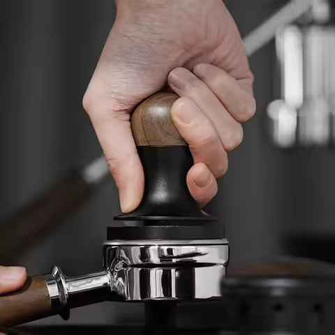 MHW-3BOMBER Blitz Tamper Coffee Tamper Constant Pressure 58mm 53mm 51mm Titanium Black Distributor S