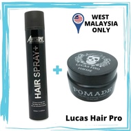 Awesome VA Gravity Awakening Hair Spray (420ml) + Lucas Fino Pomade (130ml)