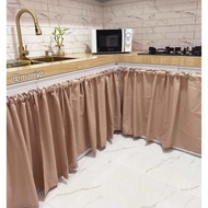 Aesthetic Sink/Kitchen Curtain | Plain Kitchen Curtain