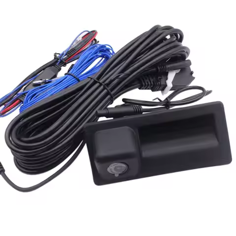 Rear view Camera with Trunk Switch Cable RNS510 RNS315 RCD510 RGB for VW Tiguan Passat B7 Jetta MK5 