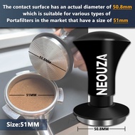 Neouza máy nén espresso V2 49/51/53/58mm kép hiệu chuẩn mùa xuân nạp cho máy pha cà phê portafilter