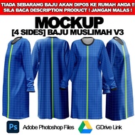 Baju Muslimah V3 Round Neck Mockup for Photoshop