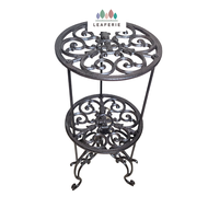 The Leaferie Cast Iron Stand (Double) flower pot . plant pots . planter . planters . Flowers