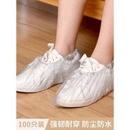 日本家用一次性鞋套室內待客加厚耐磨雨天防水防滑塑料透明腳套膜