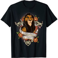 Baju Dewasa Lion King Scar and Hyenas Surrounded By Idiots T-Shirt Fashion Clothing Tops Kaos Men Wo
