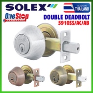 (100% ORIGINAL) SOLEX Double Cylinder Deadbolt Lock 5910SS 5910AC 5910AB (MADE IN THAILAND)
