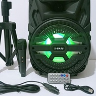 Termurah [LR34] Cod speaker bluetooth karaoke bonus mic stand speaker