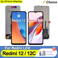 AAA+ IPS For Xiaomi Redmi 12C LCD Poco C55 Display 22120RN86I Touch Screen For Redmi 12 LCD Digitize
