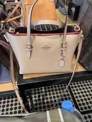 coach leather mollie tote 25