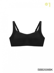 Sabina เสื้อชั้นใน Invisible Wire (ไม่มีโครง) รุ่น Sbn Sport รหัส SBB2009 สีดำ