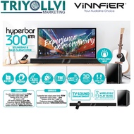 Vinnfier HyperBar 300BTR Bluetooth Sound Bar with Subwoofer 3D Effect