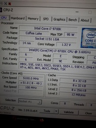I7- 9700k,  intel CPU, no heat sink 冇風扇9700 k