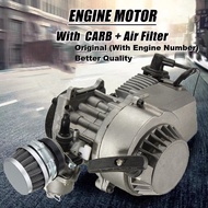 49cc 2 Stroke Engine Motor Complete Set With Carburetor Air Filter Pull Start For Pocket Bike Mini D