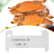[mcfsnzwtxz1bw] Durable Acrylic Crab Gauge Precise Measuring Tool Lightweight Ruler for Legal Lobste