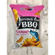 ( HALAL）Keropok Ikan BBQ Whale Brand Delicious Fish Crackers 巨鲸牌 烧烤味鱼饼零食