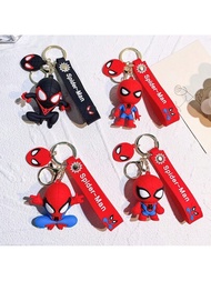 Llaveros De Dibujos Animados De Superhéroe Spiderman, Llaveros De Figuras Bonitas Para Bolso, Colgante De Silicona, Llavero, Regalo De Joyería