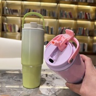 TERMOS 900ML 30oz CUTE AESTHETIC GRADUATED THERMOS TUMBLER WITH HANDLE 2 HOW TO DRINK Viral Tumbler 