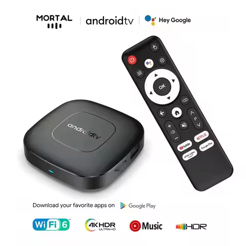 Global Version Mortal T1 Smart Streaming Media Player TV Box Bluetooth Google Assistant Android13 Al