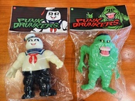 全新一對  收藏品 發售 捉鬼敢死隊 PDS   夜光版 為食鬼 棉花鬼 GHOSTBUSTERS   PunkDrunkers Unbox industries  GID Sofubi