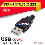 Empty USB Socket 4pin solder Socket Connector USB-A Male variant