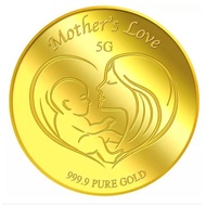 999.9 Pure Gold | 5g Mother's Love Medallion