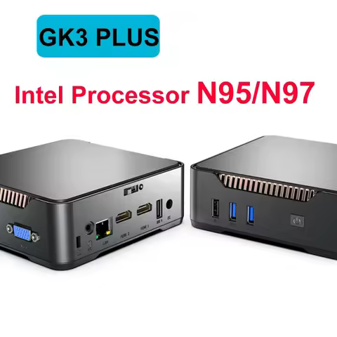 GK3V Intel Processor N95/N97 Mini PC Windows 11 DDR4 8GB 16GB Pcie 3.0 NVMe SSD HDMI VGA Triple Scre