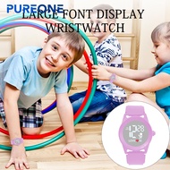 Pureone Electronic Watch Wristband Watch Kids Smart Watch with Large Screen Display Accurate Timekeeping for Students Adjustable Wristwatch for Children