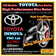TOYOTA INNOVA TGN140 Disc Rotor Drilling Slotted High Precision Disc Rotor/