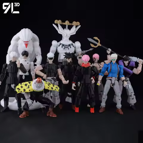 9L3D Printed Lucky Dummy 13 Jujutsu Kaisen Gojo Satoru Toji Yuji Sukuna Anime Action Figures Mannequ
