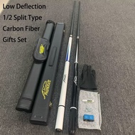 COD 10/11.5/13mm Tip Predator Carbon Fiber Ako Billiards Cue Stick 1/2 Split Type Joint Maple Low De
