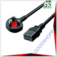 C19 to 3pin extension power cord 3 x 1.5mm European standard VDE computer UPS server PDU 1.5m GOOD Q