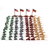 JEU Maksud Lama Nostalgia Klasik Perang Dunia II Mainan Askar Perang Jerman Amerika Model Askar Keci