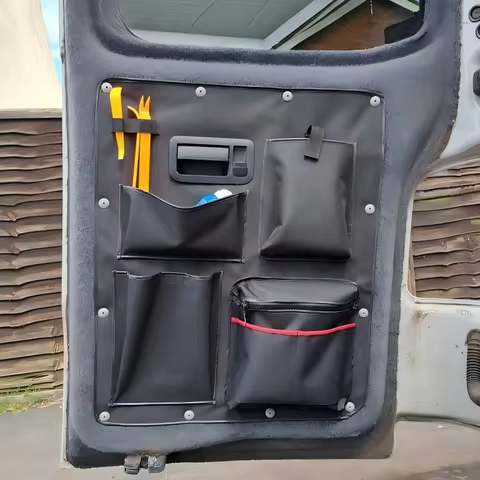 2pcs Truck Storage Tool Bag For For VW Transporter T5 & T6 Transit Complete Barn Door Tool Kit RVs A