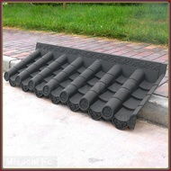 Antique PP Resin Tile Waterproof Plastic Decorative Tile Drip Eaves Imitation Eaves Horsehead Wall