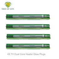 4X Glow Plugs 7V For Nissan Navara NP300 D40 NV400 Qashqai I J10 X-Trail T31 2.0 2.5 3.0 DCi 11065-0