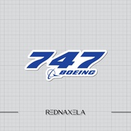 Boeing 747 Logo Outdoor Waterproof Vinyl Sticker