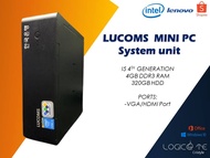 LUCOMS  MINI PC i3/ i5 4th Gen/4gb DDR3/ 500gb HDD 1150 System unit