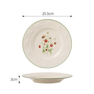 Rice Bowl 2025 New Ceramic Bowl Household Large Soup Bowl Tableware Dishes Plate