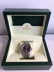 Rolex 勞力士錶 114200 34mm行貨888 紫面粉點 停產 oyster