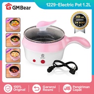 GM Bear Panci Listrik Serbaguna 1.2L 1229 / 1230 - Elektrik Multifungsi Cooking Pot Frypan Hotpot