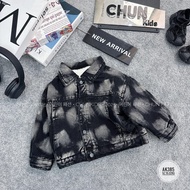 AK385 - jeanJacket FOR KIDS with delicate CB will see diamond shape - 89898