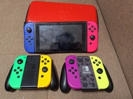 Nintendo Switch 主機連三對Joy-Con及保護殼,附底座，Joy con,充電器，數據線