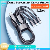 NEW PRODUCT NYLON 3 IN 1 DATA CABLE/ TYPE C DATA CABLE DATA CABLE /iphone DATA CABLE