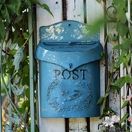 [Ready Stock] Outdoor Mailbox, Locked Metal Mailbox And Letter Picker, Vintage Iron Art, Farmhouse, 